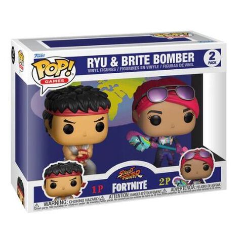 Figurine Funko Pop! - Fortnite - Twin Pack Ryu & Brite Bomber
